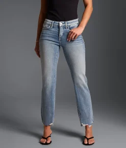 Jeans|Bottoms | Buckle Black Fit No. 53 Cropped Straight Stretch Jean Kauska