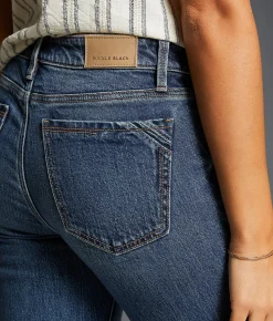 Buckle Black Fit No. 53 Cropped Straight Stretch Jean Galahad Sale