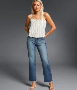 Buckle Black Fit No. 53 Cropped Straight Stretch Jean Galahad Sale