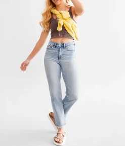 Buckle Black Fit No. 35 Cropped Straight Stretch Jean Macliz 4 Sale