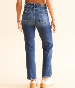 Jeans|Bottoms | Buckle Black Fit No. 75 Cropped Straight Stretch Jean Adriana