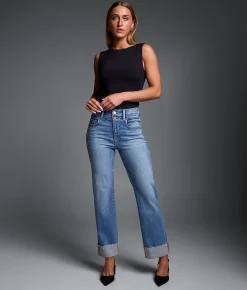 Buckle Black Fit No. 75 Cropped Straight Stretch Cuffed Jean Benzinger Outlet
