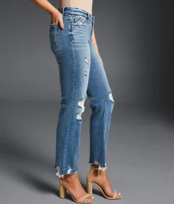 Bottoms | Buckle Black Fit No. 53 Cropped Straight Stretch Jean Leyton