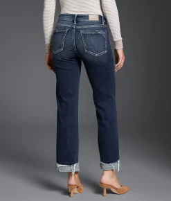 Buckle Black Fit No. 53 Cropped Straight Stretch Jean Frankfort 10 New