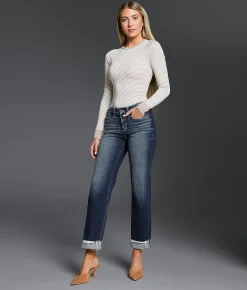 Buckle Black Fit No. 53 Cropped Straight Stretch Jean Frankfort 10 New