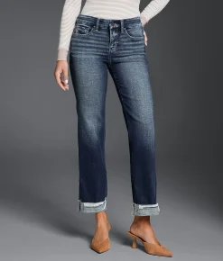 Buckle Black Fit No. 53 Cropped Straight Stretch Jean Frankfort 10 New
