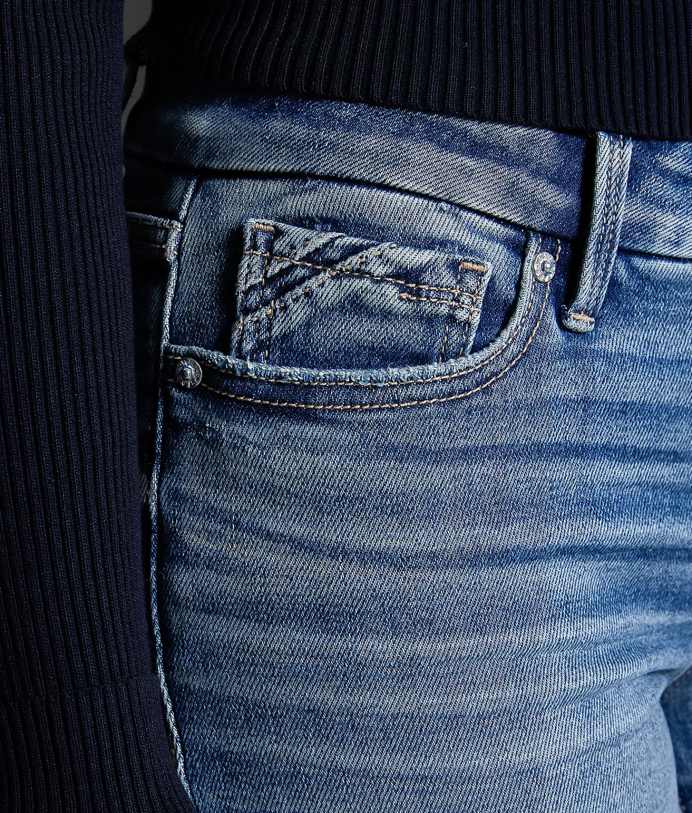 Jeans|Buckle Black Jeans | Buckle Black Fit No. 53 Cropped Straight Stretch Jean Leyton 2