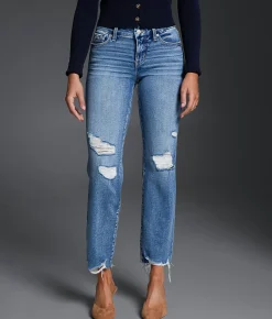 Jeans|Buckle Black Jeans | Buckle Black Fit No. 53 Cropped Straight Stretch Jean Leyton 2