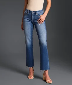 Buckle Black Fit No. 23 Cropped Straight Stretch Jean Fenimore Sale