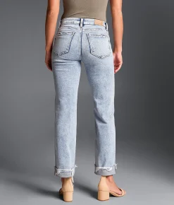 Buckle Black Fit No. 53 Cropped Straight Stretch Cuffed Jean Knoll 11 Hot