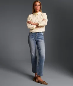 Buckle Black Fit No. 75 Cropped Straight Stretch Jean Elton 4 Discount