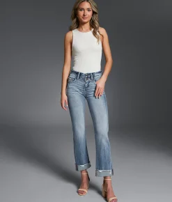 Jeans|Bottoms | Buckle Black Fit No.23 Cropped Straight Stretch Jean Embrook
