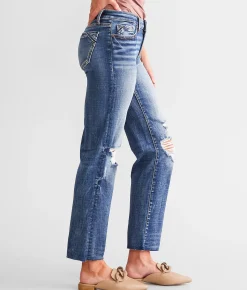 Buckle Black Fit No. 53 Cropped Straight Stretch Jean Bisbee 8 New