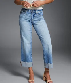 Jeans|Bottoms | Buckle Black Fit No. 53 Cropped Wide Leg Stretch Jean Kaplin 2