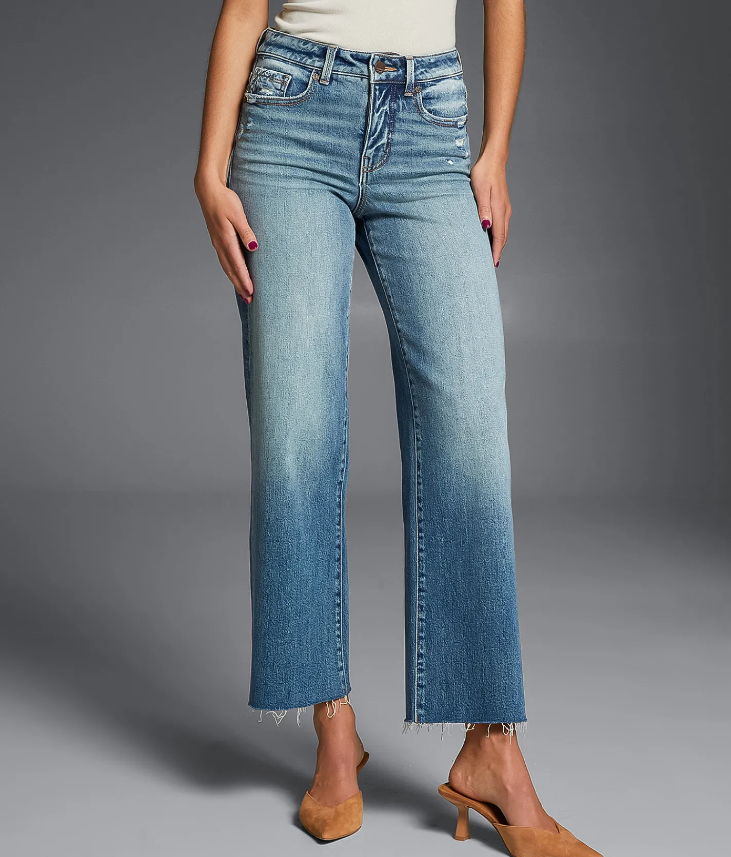 Buckle Black Fit No. 35 Cropped Wide Leg Stretch Jean Langley Outlet