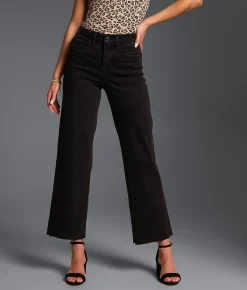 Buckle Black Fit No. 35 Cropped Wide Leg Stretch Jean Washed Black Online