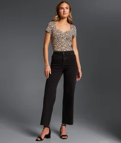 Buckle Black Fit No. 35 Cropped Wide Leg Stretch Jean Washed Black Online