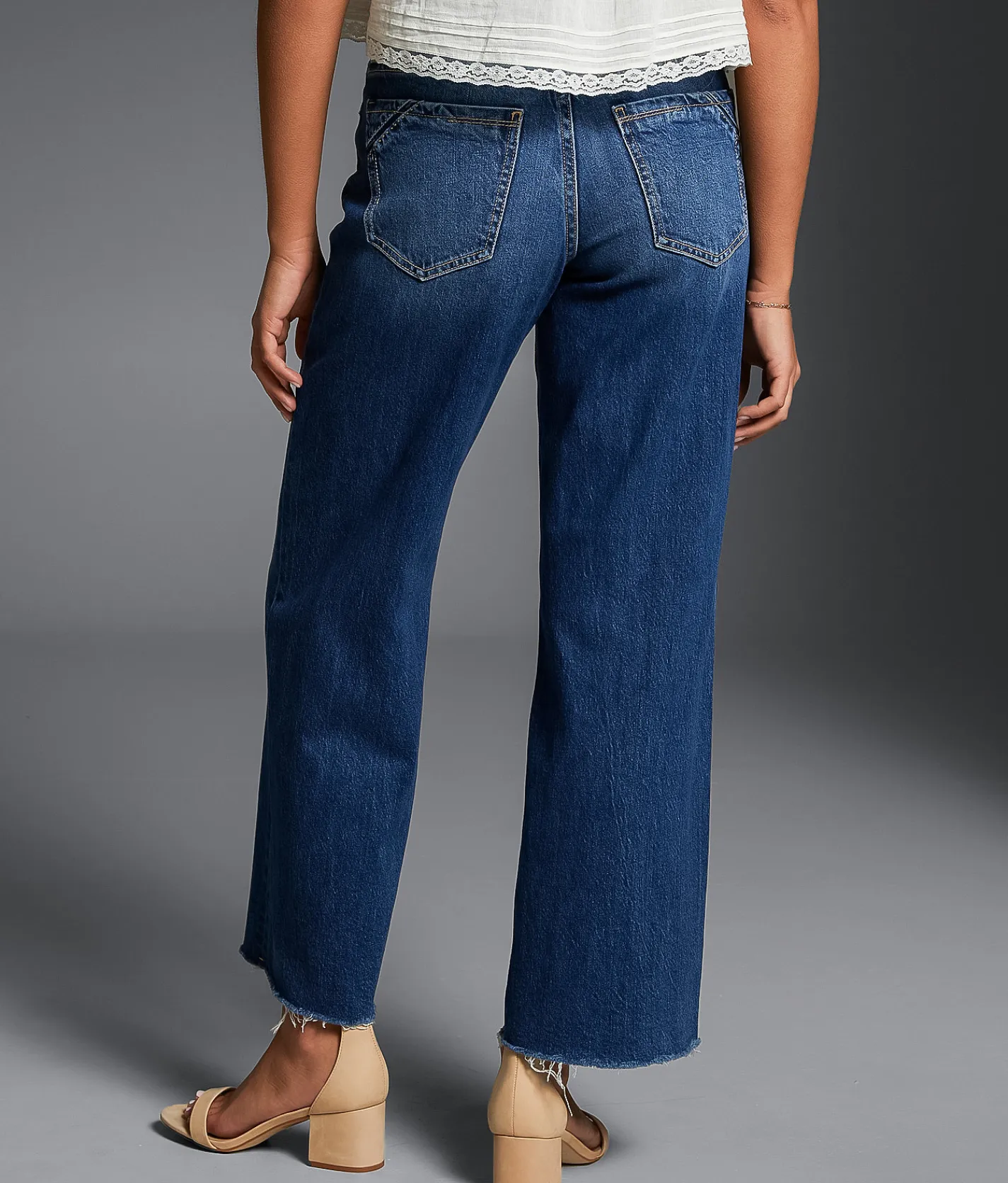 Jeans|Bottoms | Buckle Black Fit No. 53 Cropped Wide Leg Stretch Jean Grasso