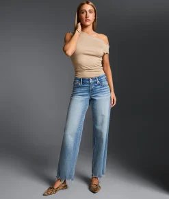 Jeans|Bottoms | Buckle Black Fit No. 53 Cropped Wide Leg Stretch Jean Euclid 5