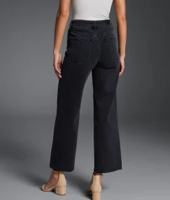 Jeans|Bottoms | Buckle Black Fit No. Cropped Wide Leg Stretch Jean Washed Black