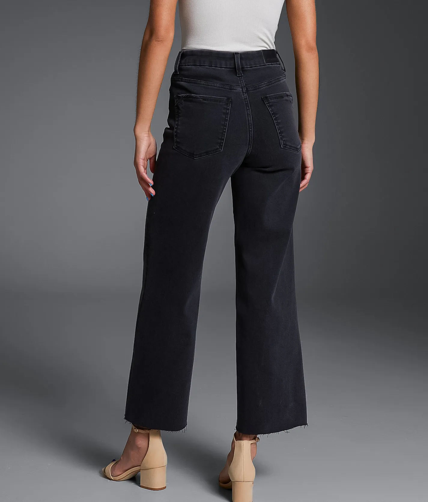 Jeans|Bottoms | Buckle Black Fit No. Cropped Wide Leg Stretch Jean Washed Black