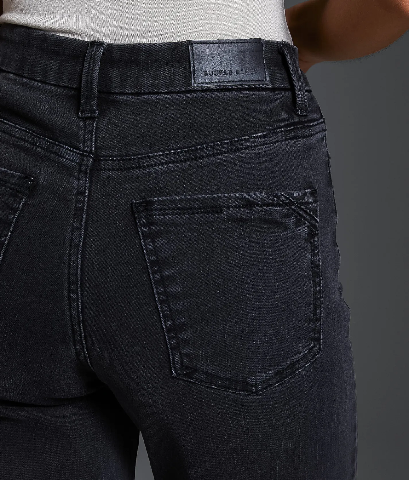 Jeans|Bottoms | Buckle Black Fit No. Cropped Wide Leg Stretch Jean Washed Black