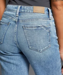 Buckle Black Fit No. 53 Cropped Wide Leg Stretch Jean Bianca New