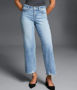 Buckle Black Fit No. 53 Cropped Wide Leg Stretch Jean Bianca New