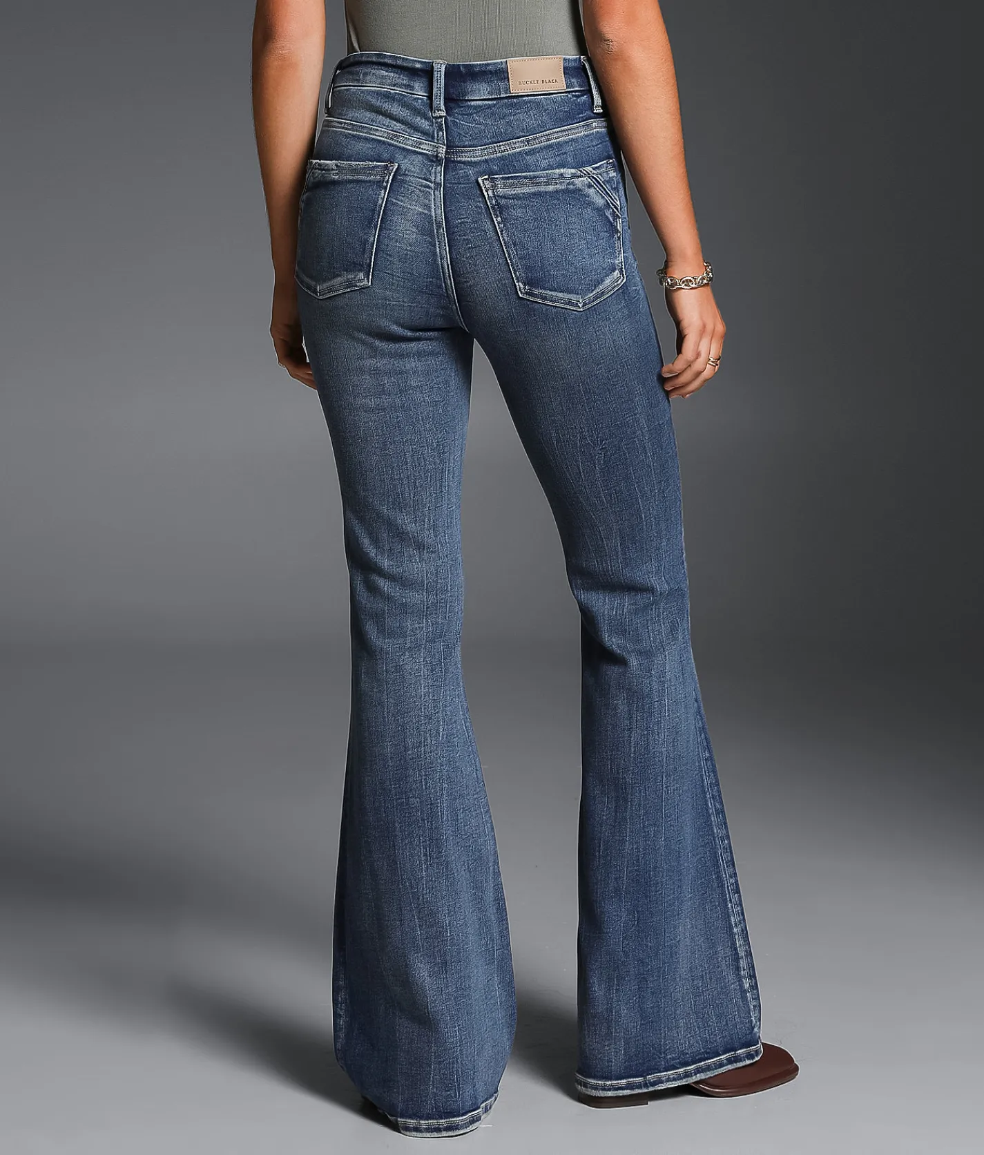 Buckle Black Fit No. 75 Flare Stretch Jean Eureka Springs 5