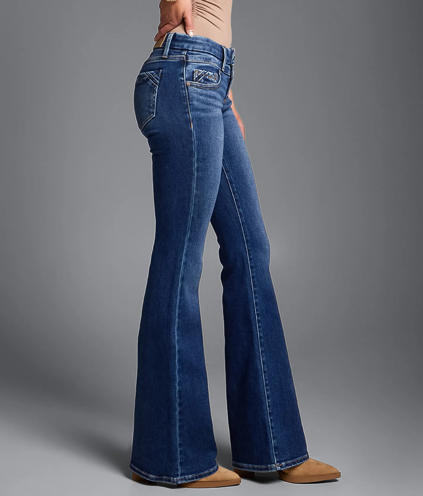 Buckle Black Fit No. 13 Flare Stretch Jean Anita Outlet