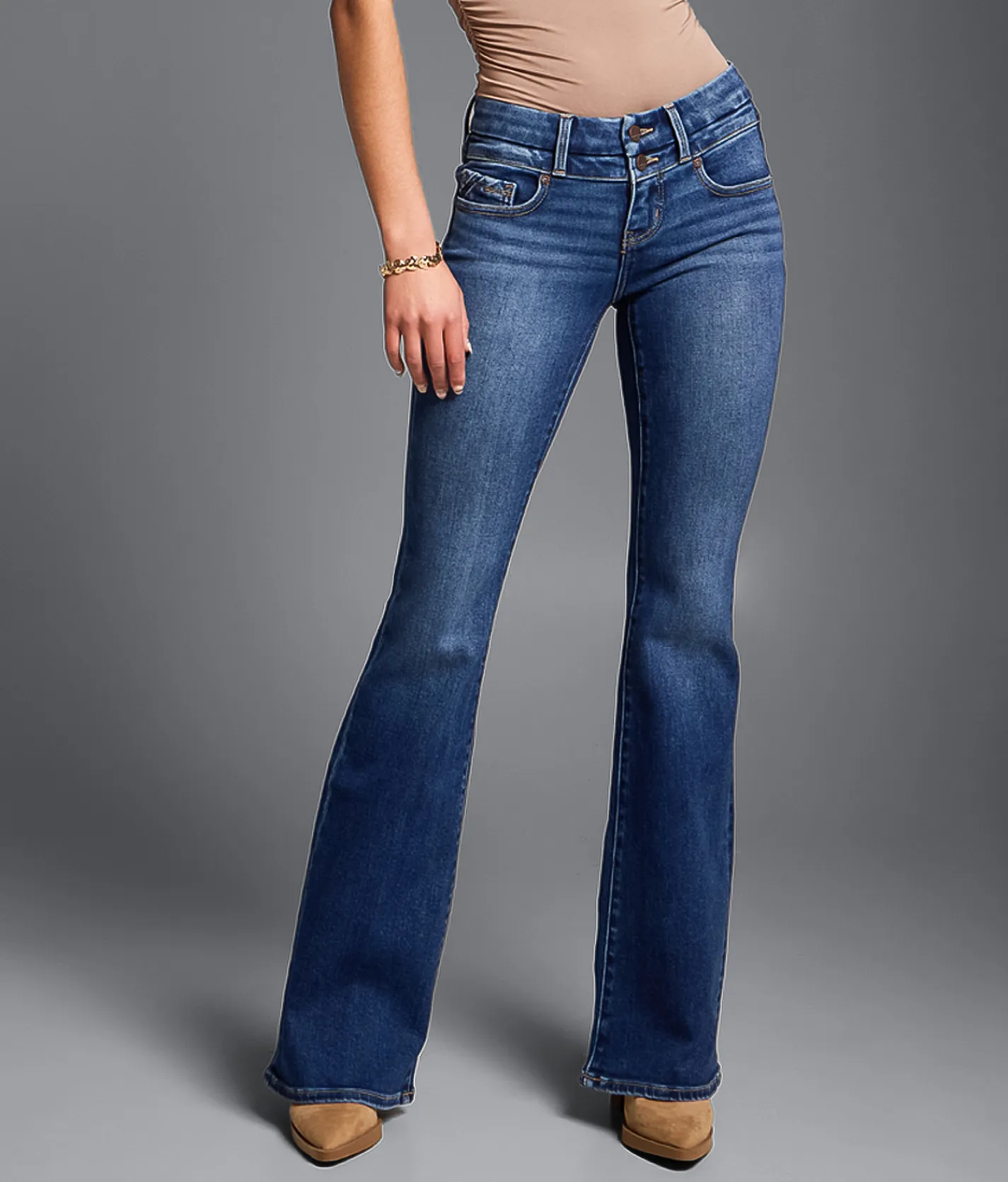 Buckle Black Fit No. 13 Flare Stretch Jean Anita Outlet