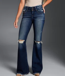 Buckle Black Fit No. 53 Flare Stretch Jean Janwood Online