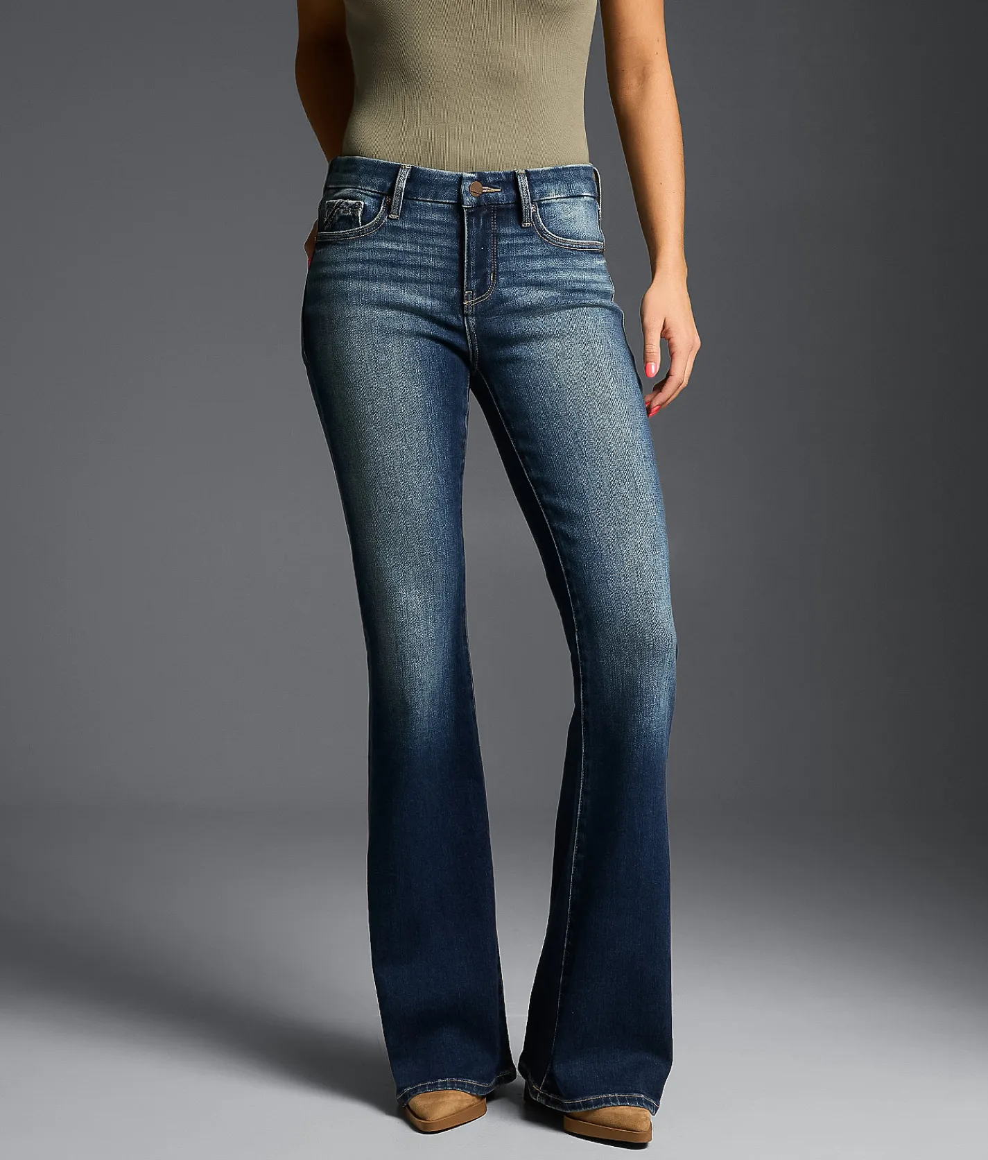 Buckle Black Fit No. 53 Flare Stretch Jean Alexa 6 Discount