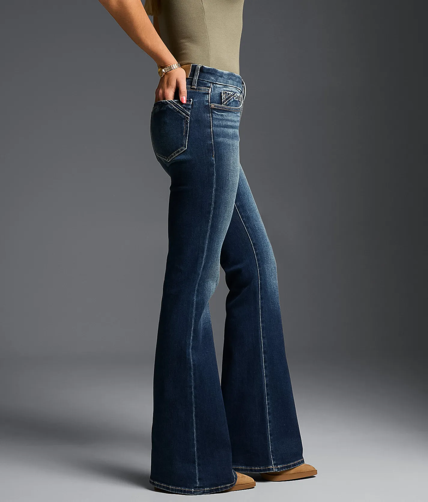 Buckle Black Fit No. 53 Flare Stretch Jean Alexa 6 Discount