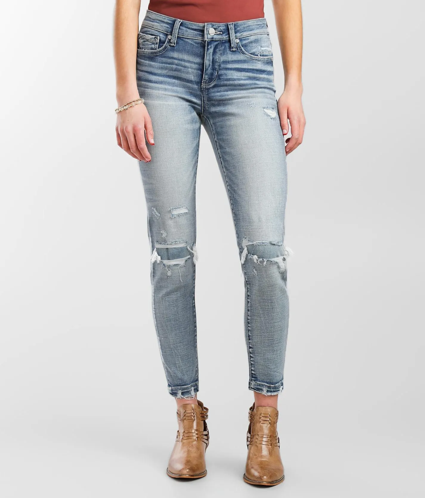 Buckle Black Fit No. 53 Mid-Rise Ankle Skinny Jean Great Falls Discount
