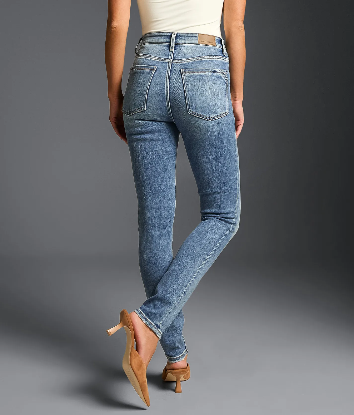 Buckle Black Fit No. 75 Skinny Stretch Jean Folkstone Hot