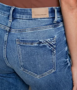 Buckle Black Fit No. 85 Straight Stretch Cuffed Jean Elton 3 Discount