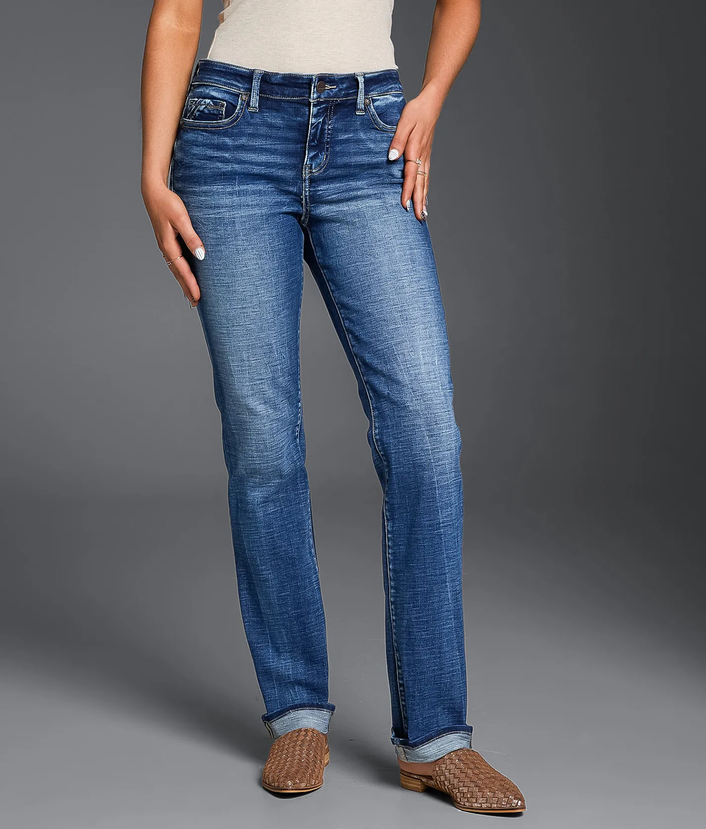 Jeans|Bottoms | Buckle Black Fit No. 85 Straight Stretch Cuffed Jean Kiessel