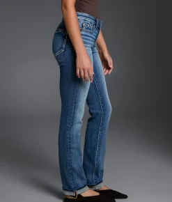 Jeans|Bottoms | Buckle Black Fit No. 53 Straight Stretch Cuffed Jean Eureka Springs 6