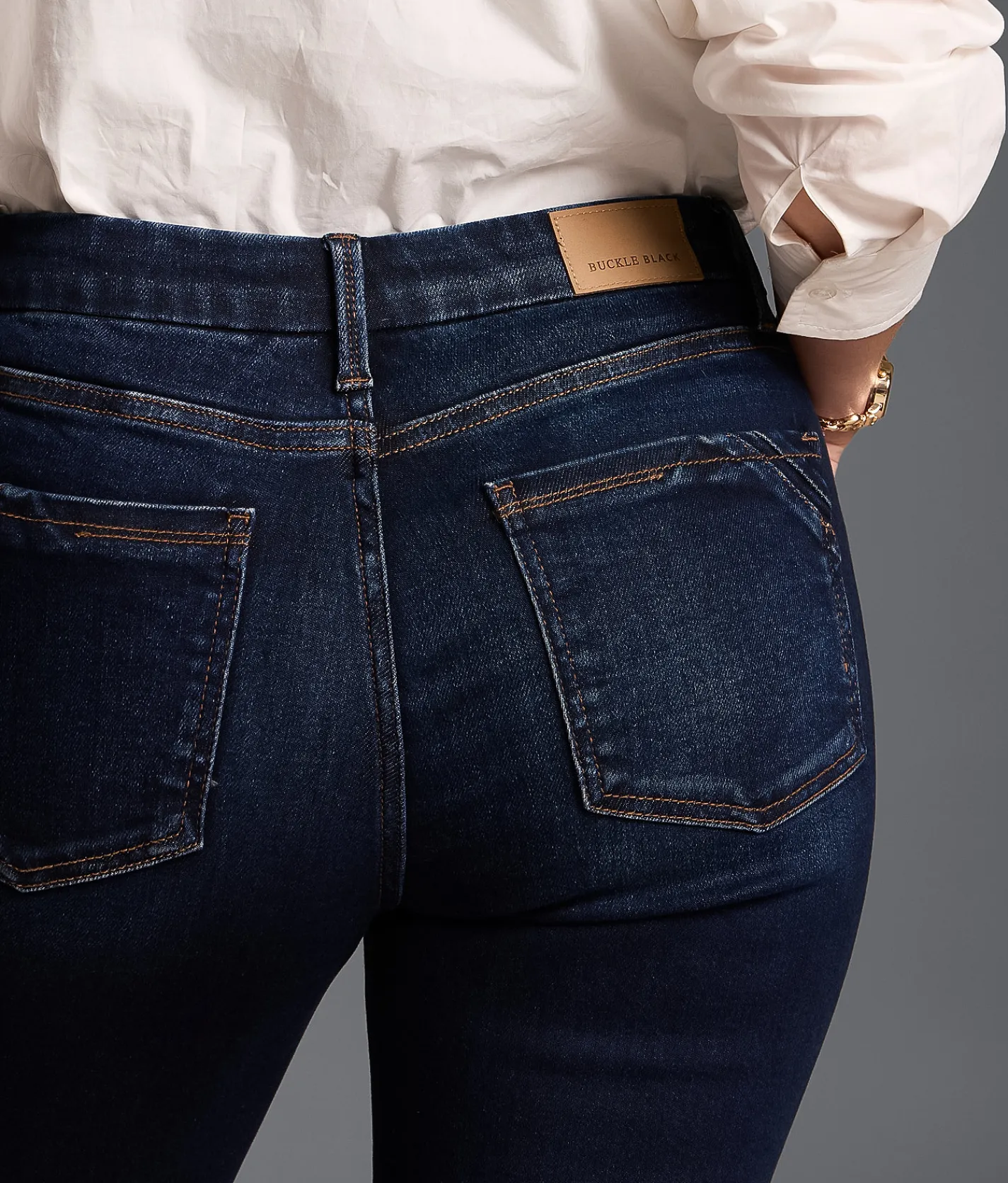 Buckle Black Fit No. 85 Straight Stretch Cuffed Jean Elkington 6 Outlet