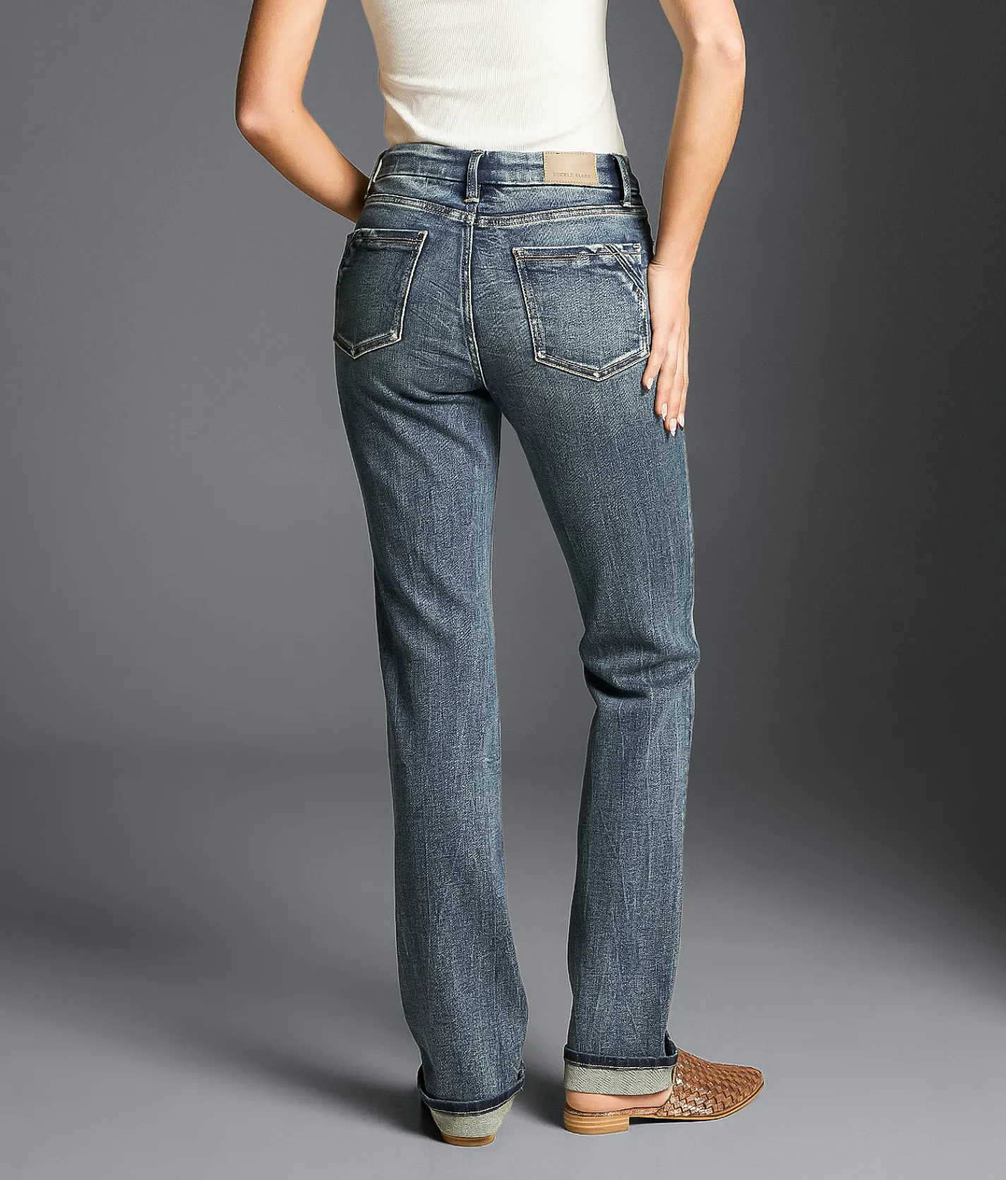 Jeans|Jeans | Buckle Black Fit No. 85 Straight Stretch Cuffed Jean Eureka Springs10