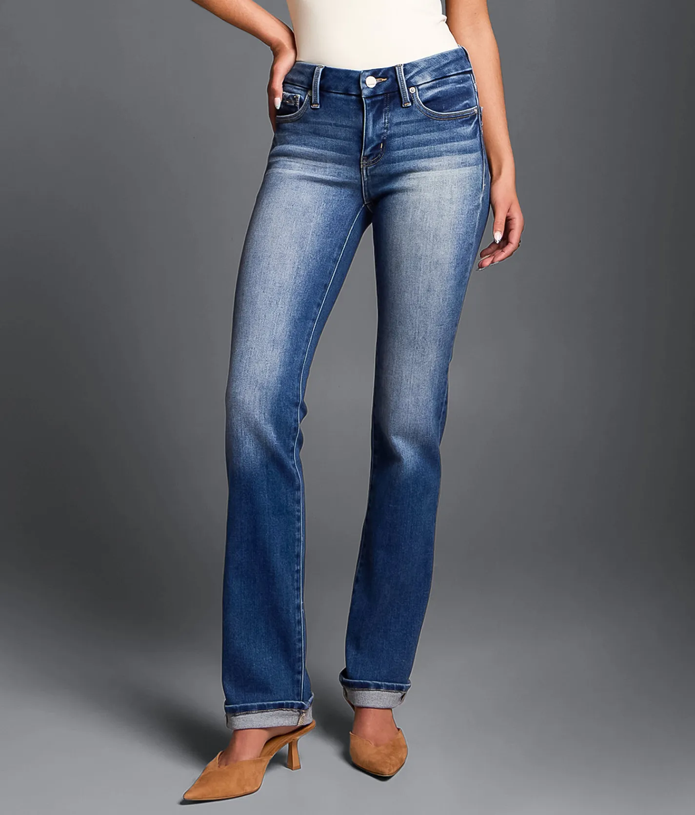 Buckle Black Fit No. 53 Straight Stretch Cuffed Jean Grouby Online