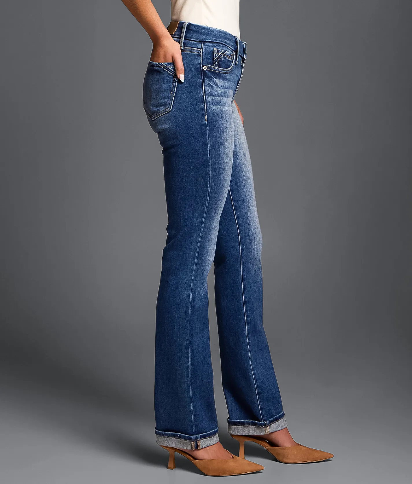Buckle Black Fit No. 53 Straight Stretch Cuffed Jean Grouby Online