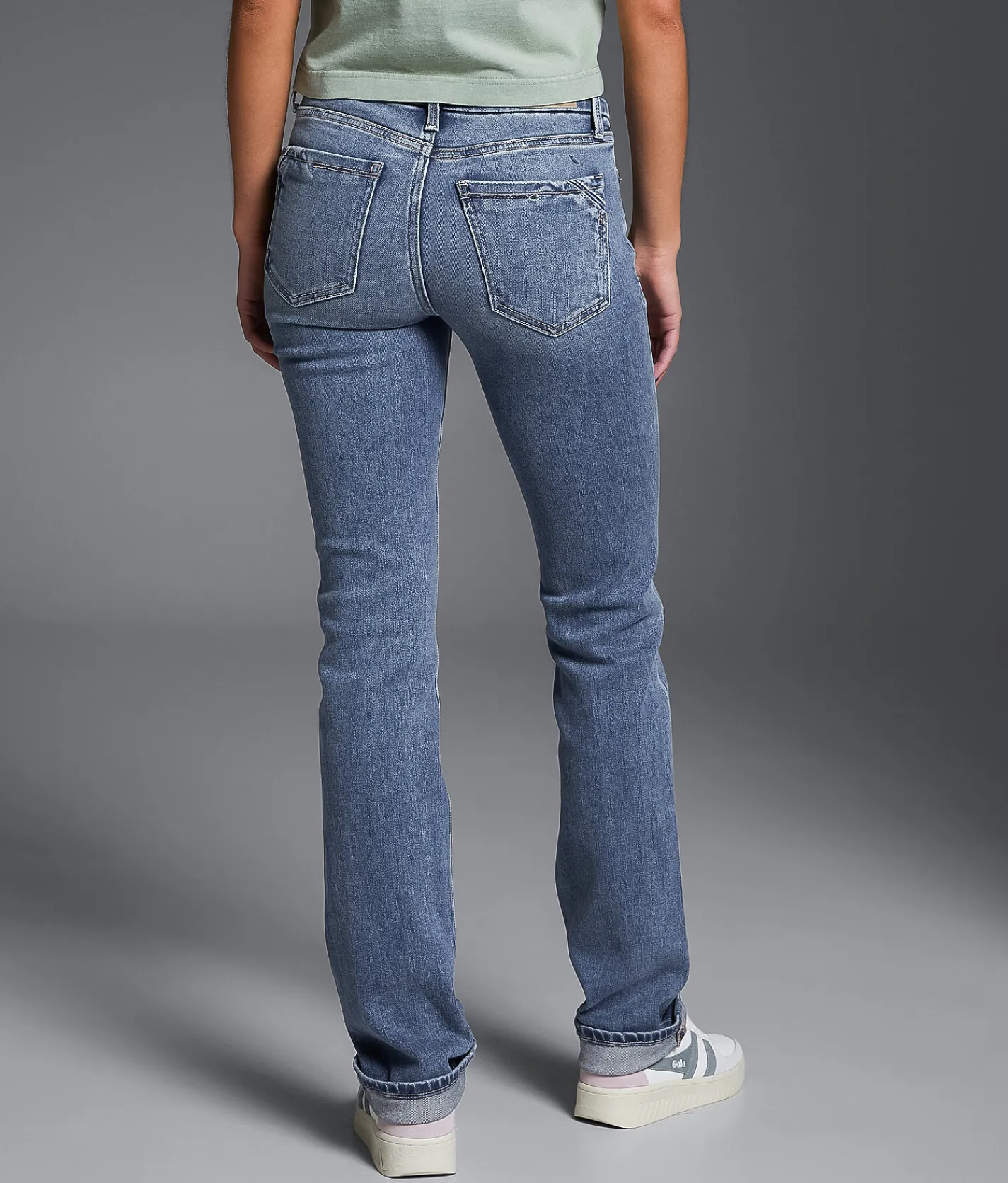 Buckle Black FIt No. 53 Straight Stretch Cuffed Jean Lodge Outlet