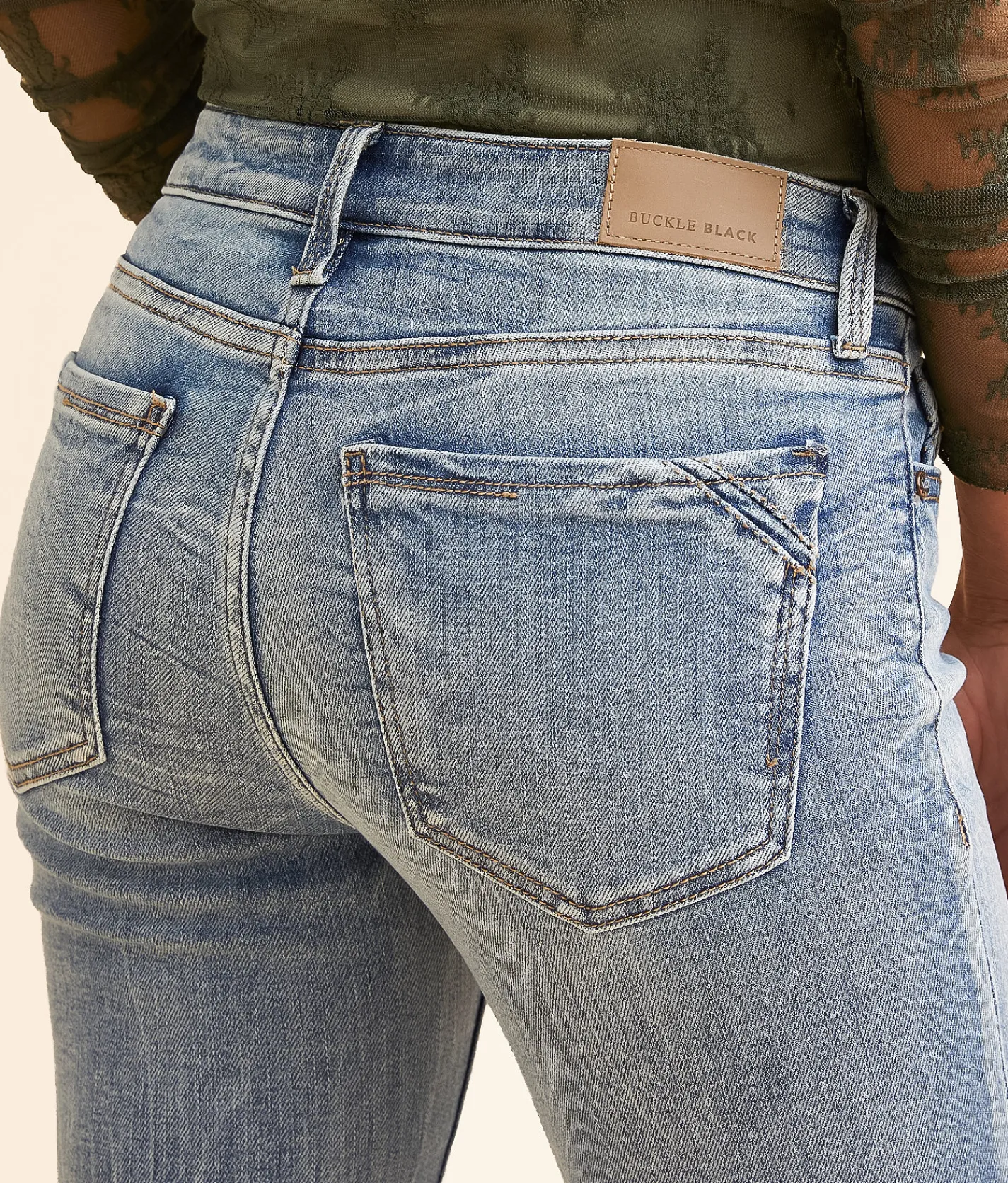 Buckle Black Fit No. 53 Straight Stretch Cuffed Jean Galax 2 Online