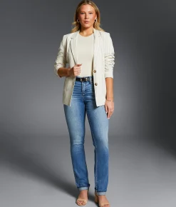 Buckle Black Fit No. 85 Straight Stretch Cuffed Jean Dellano Outlet