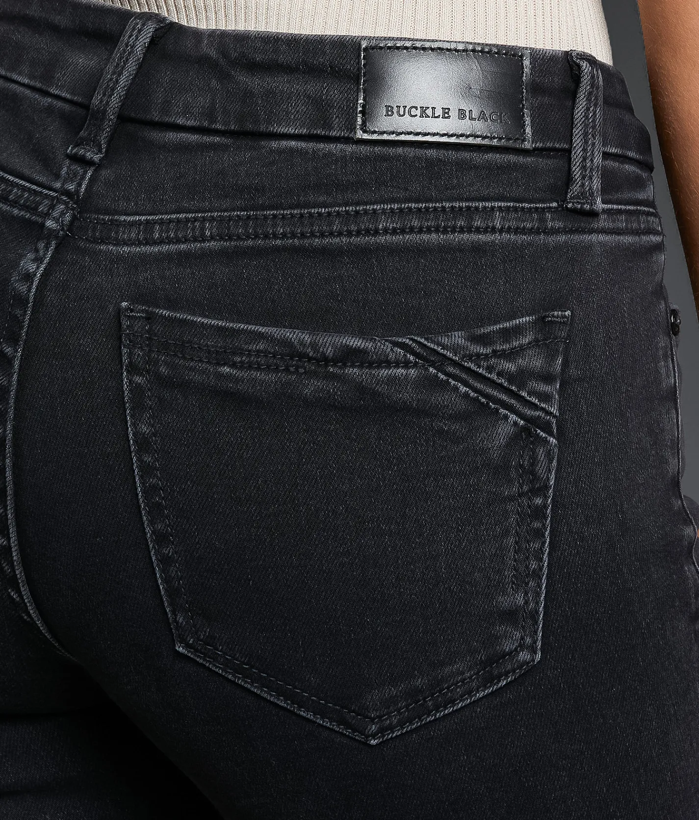 Buckle Black Fit No. 53 Straight Stretch Jean Black Discount