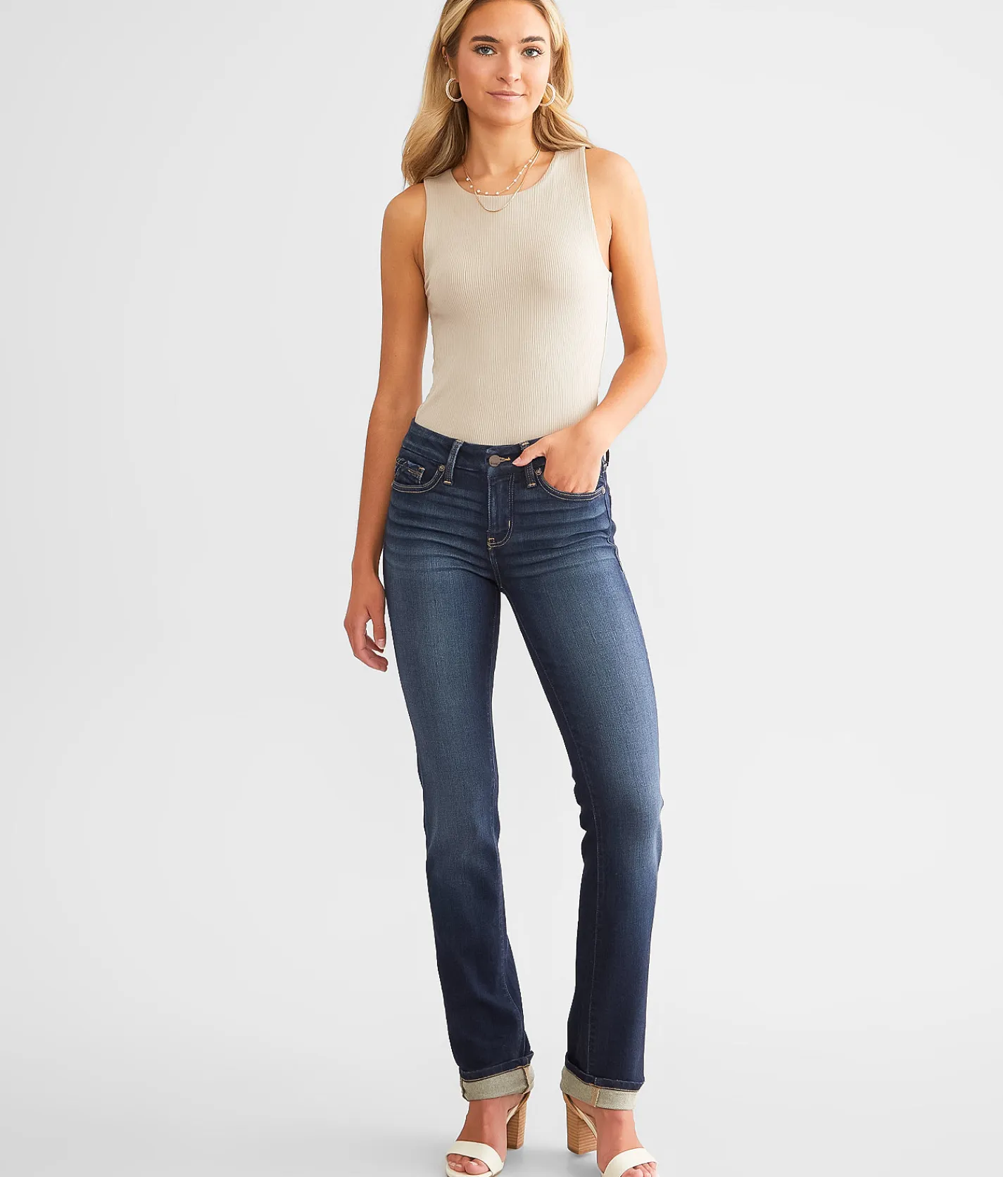 Jeans|Bottoms | Buckle Black Fit No. 53 Straight Stretch Jean Marin