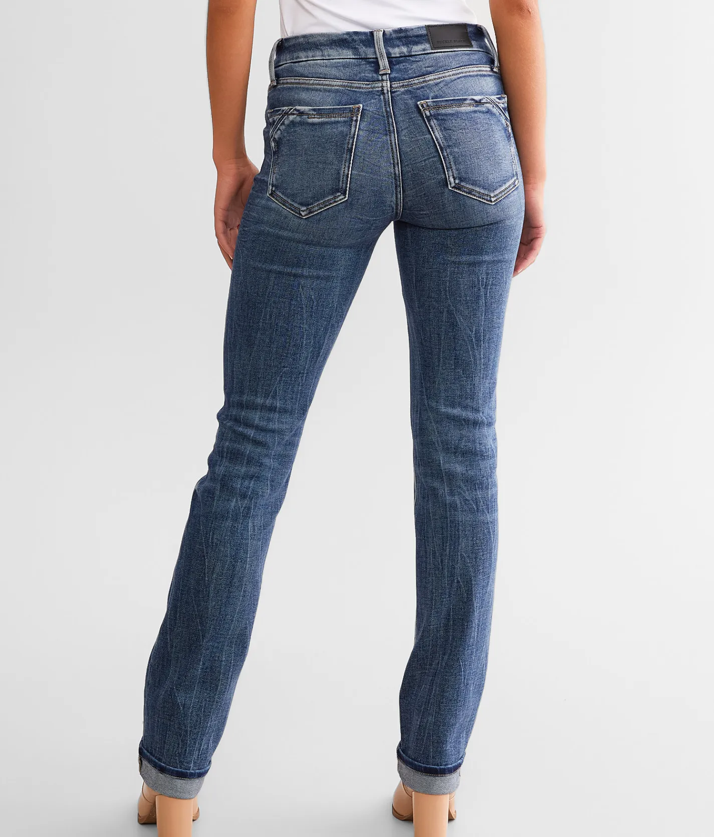 Buckle Black Fit No. 53 Straight Stretch Jean Mclennan New