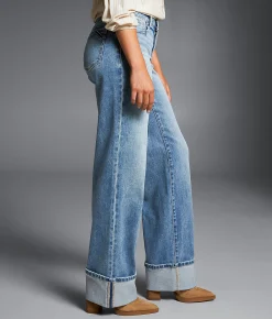 Jeans|Bottoms | Buckle Black Fit No. 53 Wide Leg Stretch Cuffed Jean Alfonso